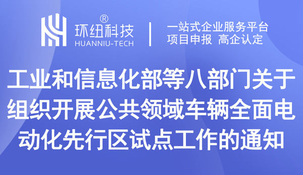 關(guān)于組織開展公共領(lǐng)域車輛全面電動化先行區(qū)試點(diǎn)工作的通知